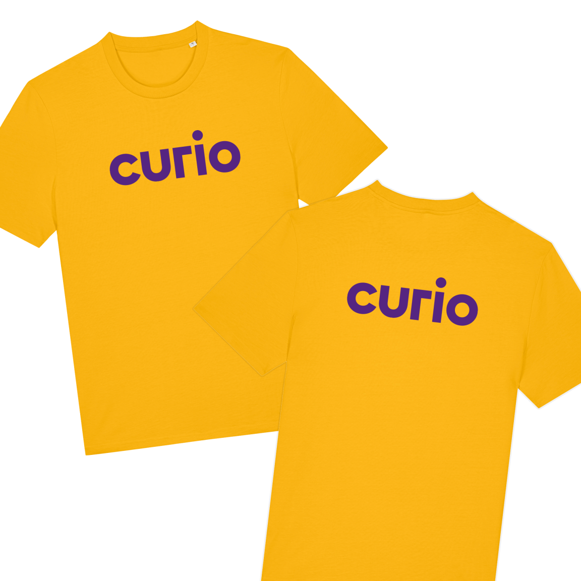 Curio t-shirt geel