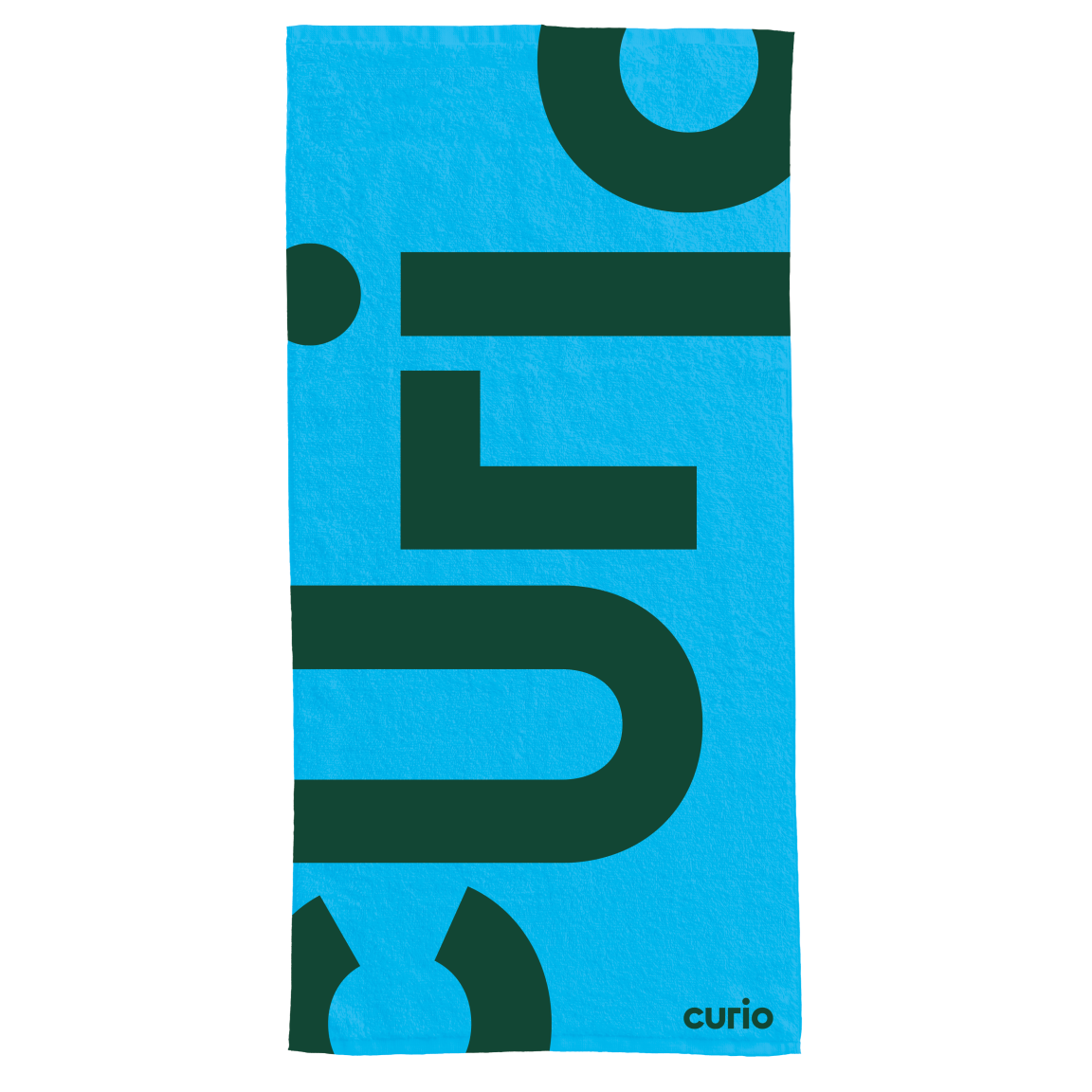 Curio speelkaarten xl strandlaken blauw