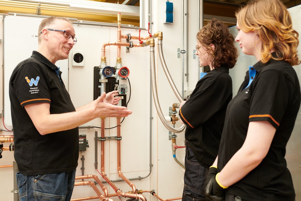 leerlingen krijgen uitleg