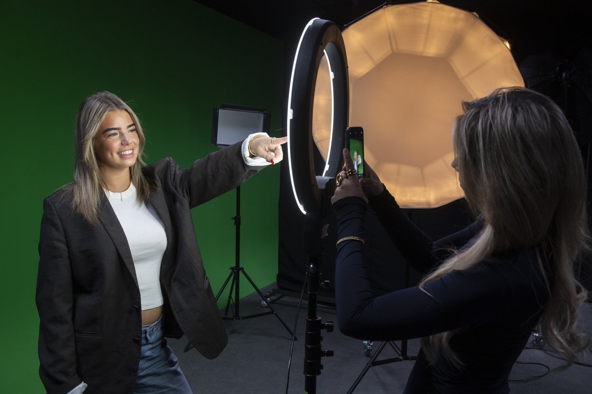 Studenten aan de slag met content