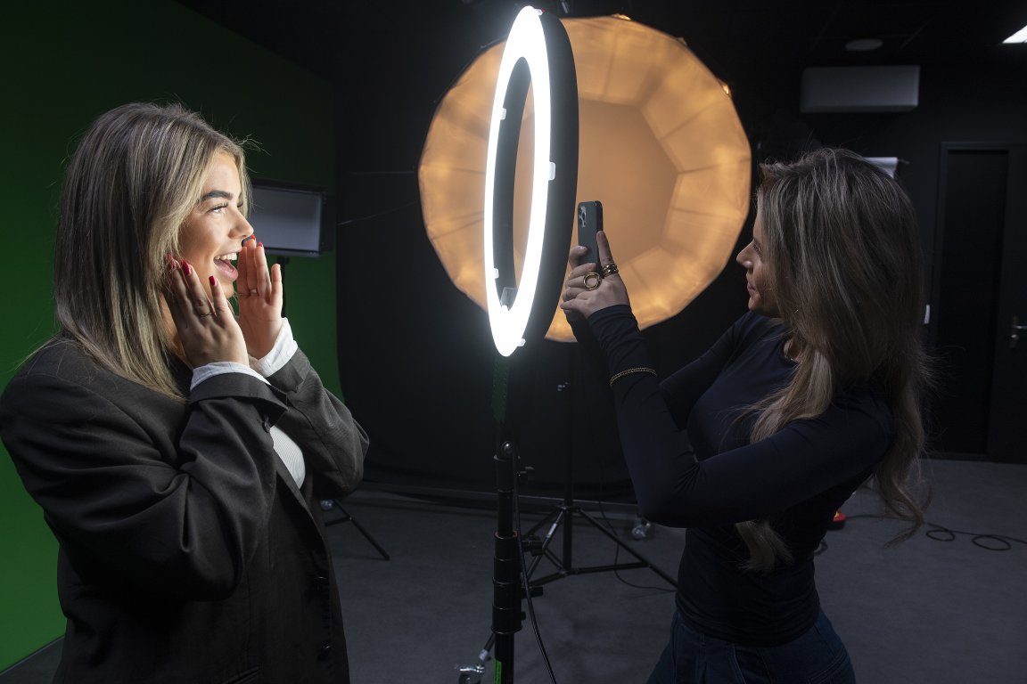 Studenten aan de slag met content