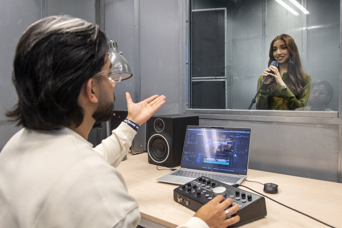 Studenten aan de slag met content